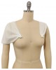 DETACHABLE Bridal Sleeves, Pleated Tulle sleeves