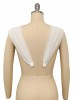 DETACHABLE Bridal Sleeves, Pleated Tulle sleeves