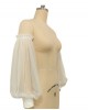 Detachable wedding dress sleeves, Long Bridal tulle sleeves