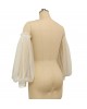 Detachable wedding dress sleeves, Long Bridal tulle sleeves
