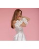 Satin puff sleeves for Wedding Dress