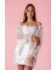 Detachable wedding dress sleeves