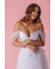 Pearls tulle detachable wedding dress sleeve