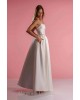 Boho Mikado Satin Wedding Dress featuring lightweight fabric and bohemian elegance