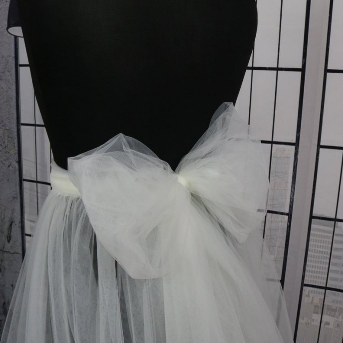 Bridal detachable Train with belt and bow - Marginelli