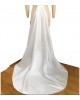 Bridal detachable Train from Satin and lace details