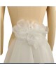 Bridal detachable Train made from soft ivory organza