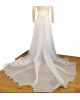 Bridal detachable Train made from soft ivory organza