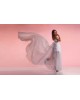 Bridal detachable Train made from soft ivory organza