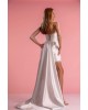 Bridal detachable Train from Satin and lace details