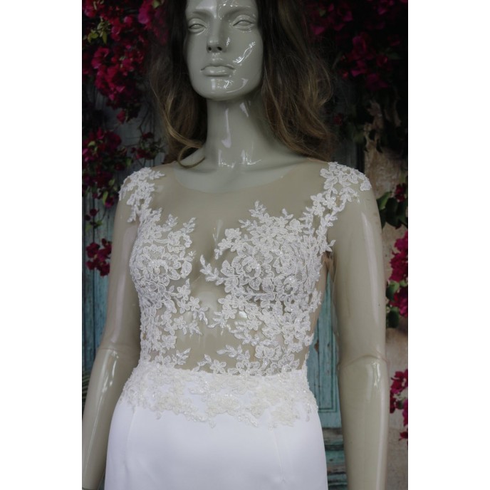 Ivory Fishtail Wedding Dress