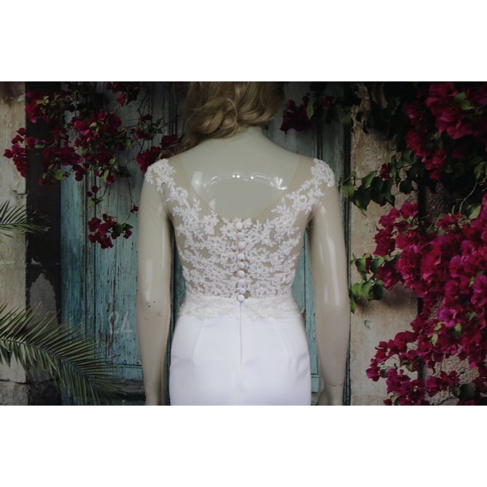 Ivory Fishtail Wedding Dress