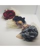 Wrist Corsage Rose Flower with Gold Leaf & Pearl Bracelet
