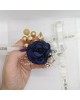 Wrist Corsage Flower Rose with Gold Decoration & Pearl