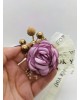 Wrist Corsage Flower Rose with Gold Decoration & Pearl